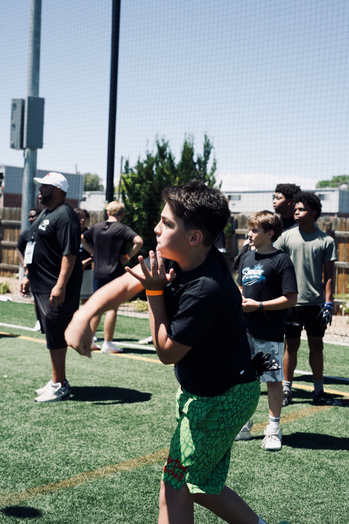 Camper running a route